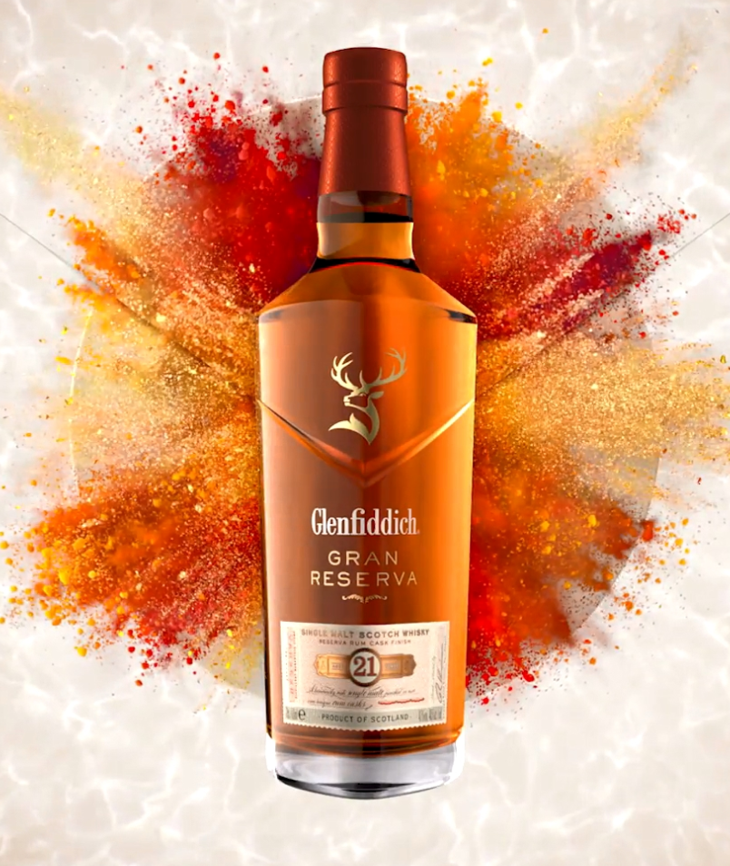 Glenfiddich 21 Year Old Gran Reserva Rum Cask Finish Single Malt Scotch  Whisky